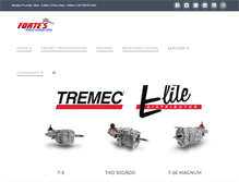 Tablet Screenshot of fortesparts.com